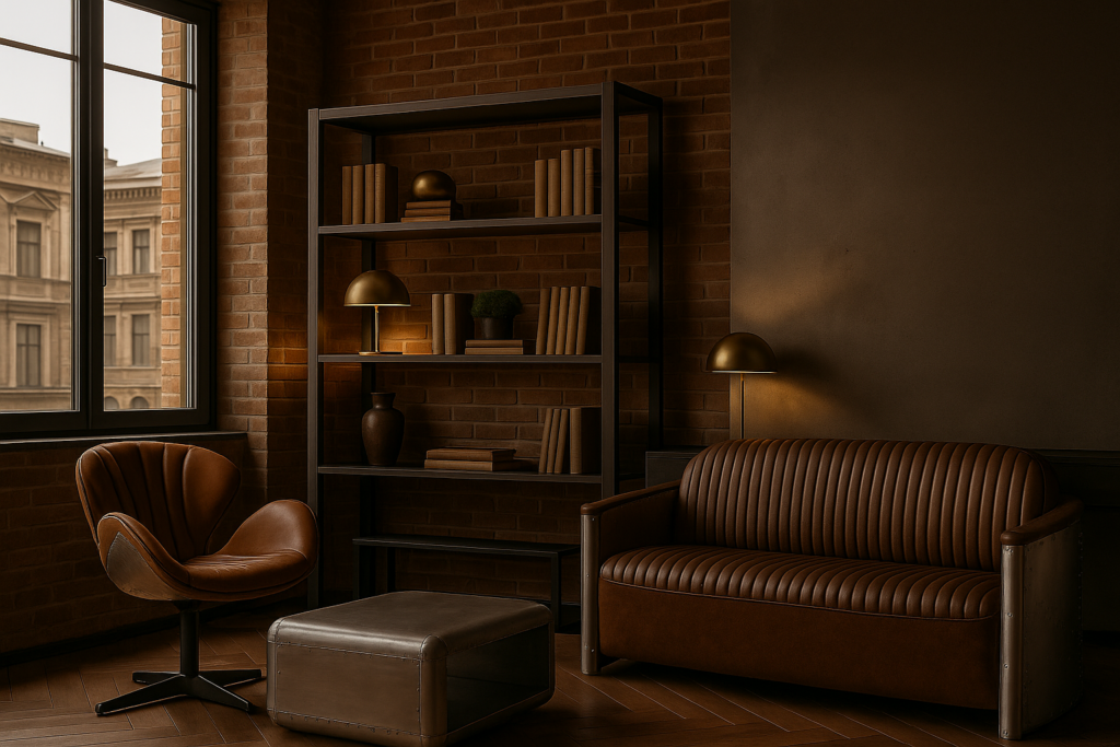 Мебель из металла: коллекция Aviator — алюминий, латунь и сталь в премиуме